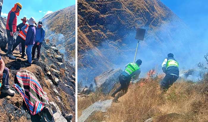 Temporada de incendios forestales cobra su primera víctima en Chuicuni, Challhuahuacho 